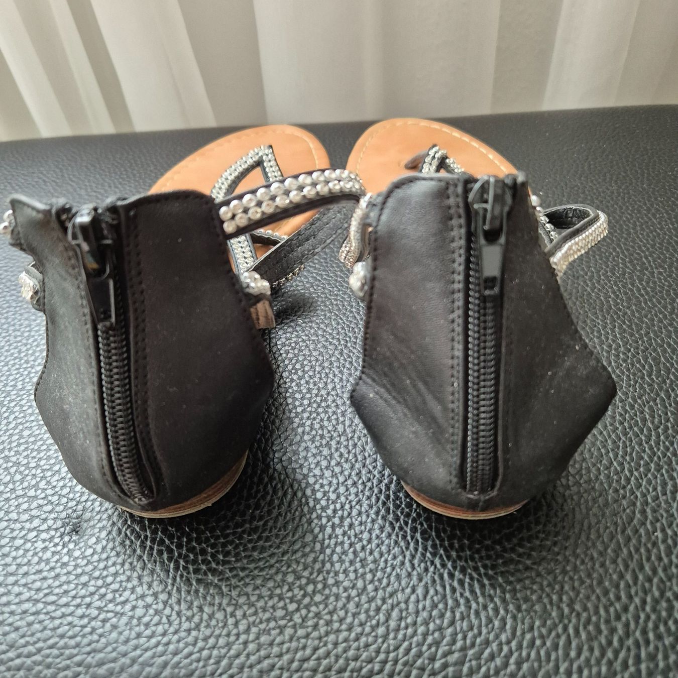 Damenschuhe: Sommersandale Schwarz mit Strass, Grösse 41 – Neu (gemäss Beschreibung) aus Zürich von Citalo 1