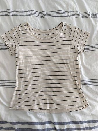 T-shirt en coton rayé Chicorée taille S