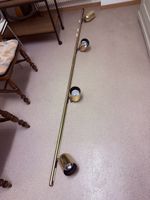 Vintage Deckenlampe Messing 4-flammig Spot Leuchte 70er