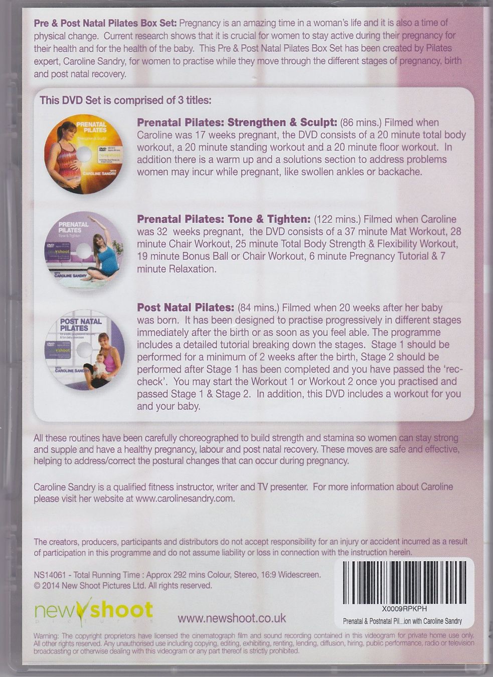Tutti i DVDs: DVD: 3 DISC SET - Prenatal & Postnatal Pilates Collection – Usato da Witterswil venduto da Timmytiger 1