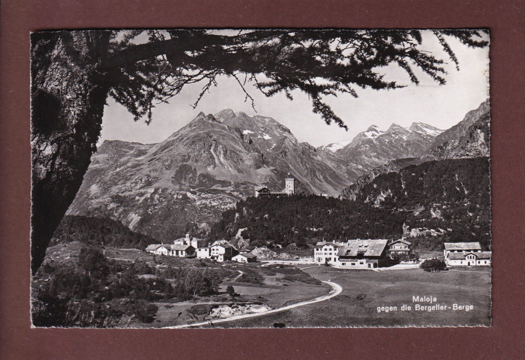 Cartoline postali: MALOJA - Bergeller-Berge - 1947 – Usato da Pully venduto da nicecards