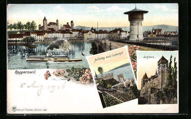 Cartoline postali: Rapperswil /SG, Teilansicht, Aufstieg zu – Usato da Berlin venduto da bartko-reher
