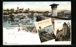 Rapperswil /SG, Teilansicht, Aufstieg zu