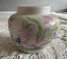Kleine Porzellanvase von Porcelanas Claudia – Handbemalt