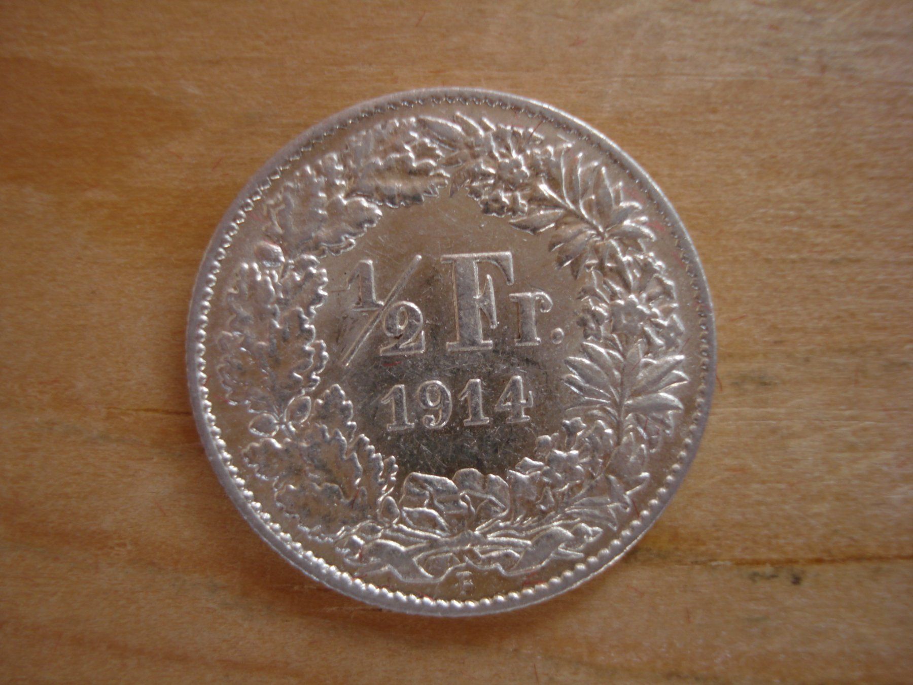 Tutti le monete: (C1) 1/2 Franken 1914 UNZ-STGL – Usato da Erlach venduto da Net-Coins