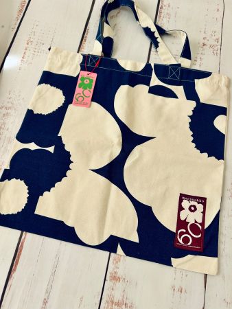 Marimekko cotton shoper bag flower print