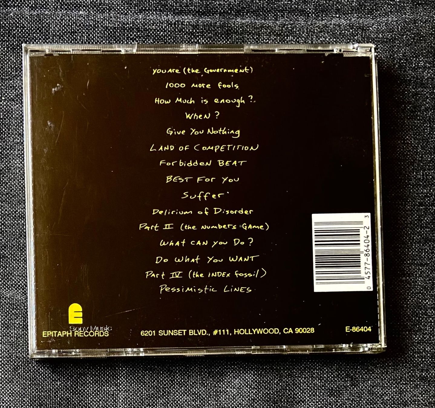 CD: BAD RELIGION CD SUFFER (1988) – Usato da Luzern venduto da Lycka 1
