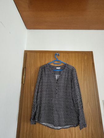 Blouse Street One noir et blanc motif graphique taille XL 