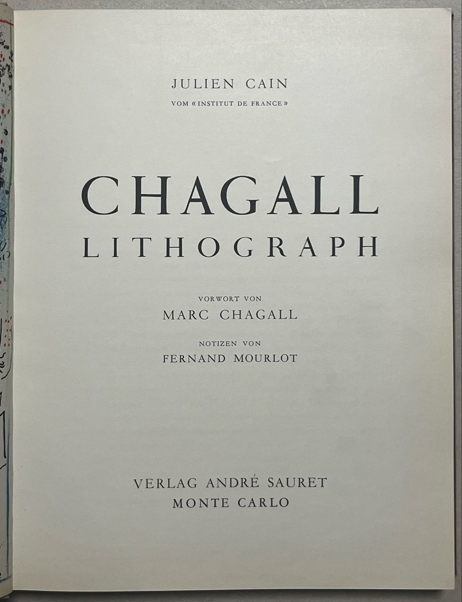 Libri: Marc Chagall - Litographe I (Catalogue Mourlot) – Usato da Cadempino venduto da RVA2301 1