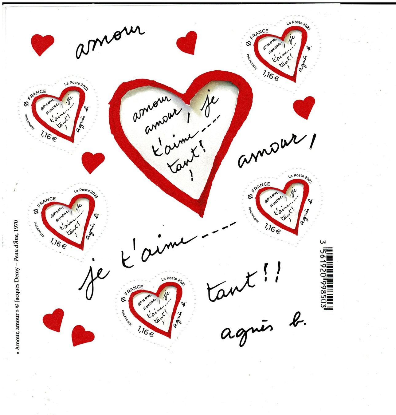 Tutti i francobolli: Amour Agnes b. 1 KB ** – Nuovo (secondo la descrizione) da Lausanne venduto da Whorvath