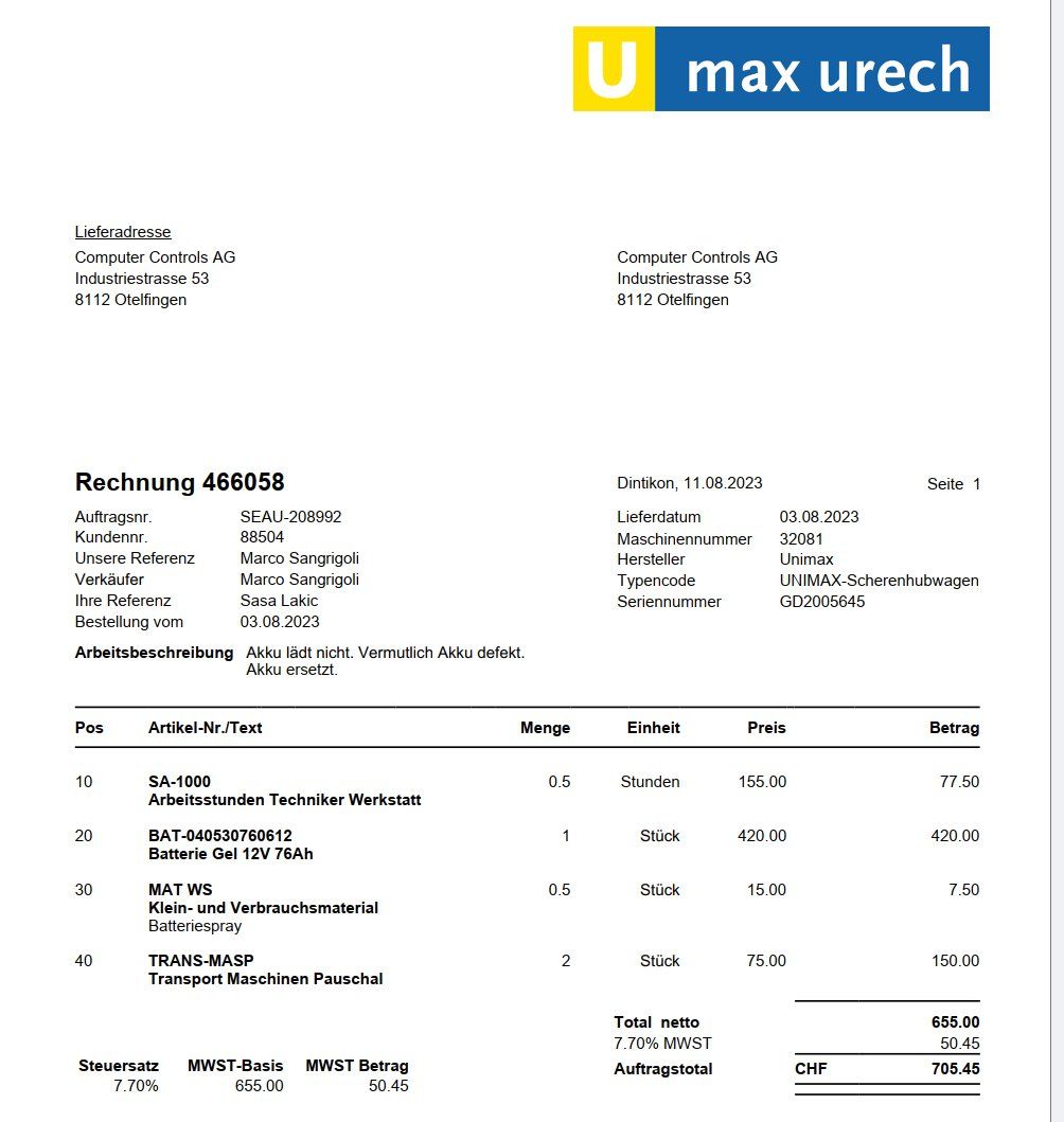 Ameise Gabelstapler & Hubwagen: Robuster Scherenhubwagen Elektrisch Ameise – Gebraucht aus Otelfingen von CControls 6