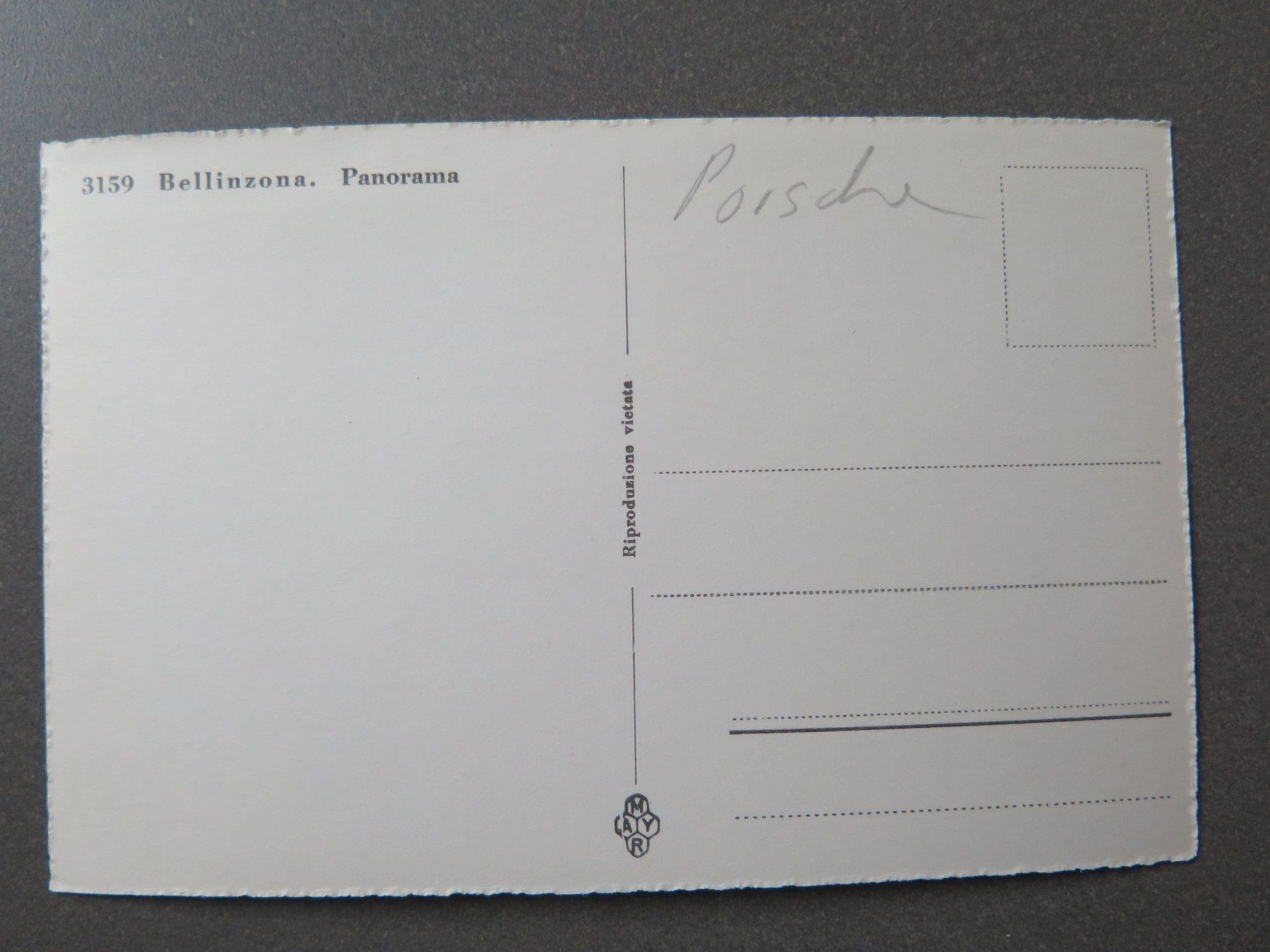 Cartes postales: BELLINZONA - PORSCHE – D'occasion à Wittenbach par lipasal 2