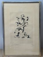 grosse Radierung von Ossip Zandtine 1890-1967 Kubismus