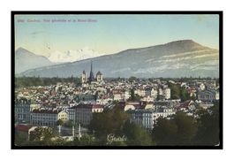 GENÈVE - 1912 "Vue Générale et le Mont-Blanc"