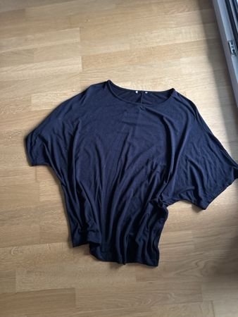 Damen Oberteil schwarz Fledermausärmel Grösse Einheitsgrösse