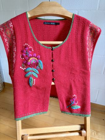 Gudrun Sjöden Strickweste Gr. S, 60 % Wolle, 30 % Alpaka