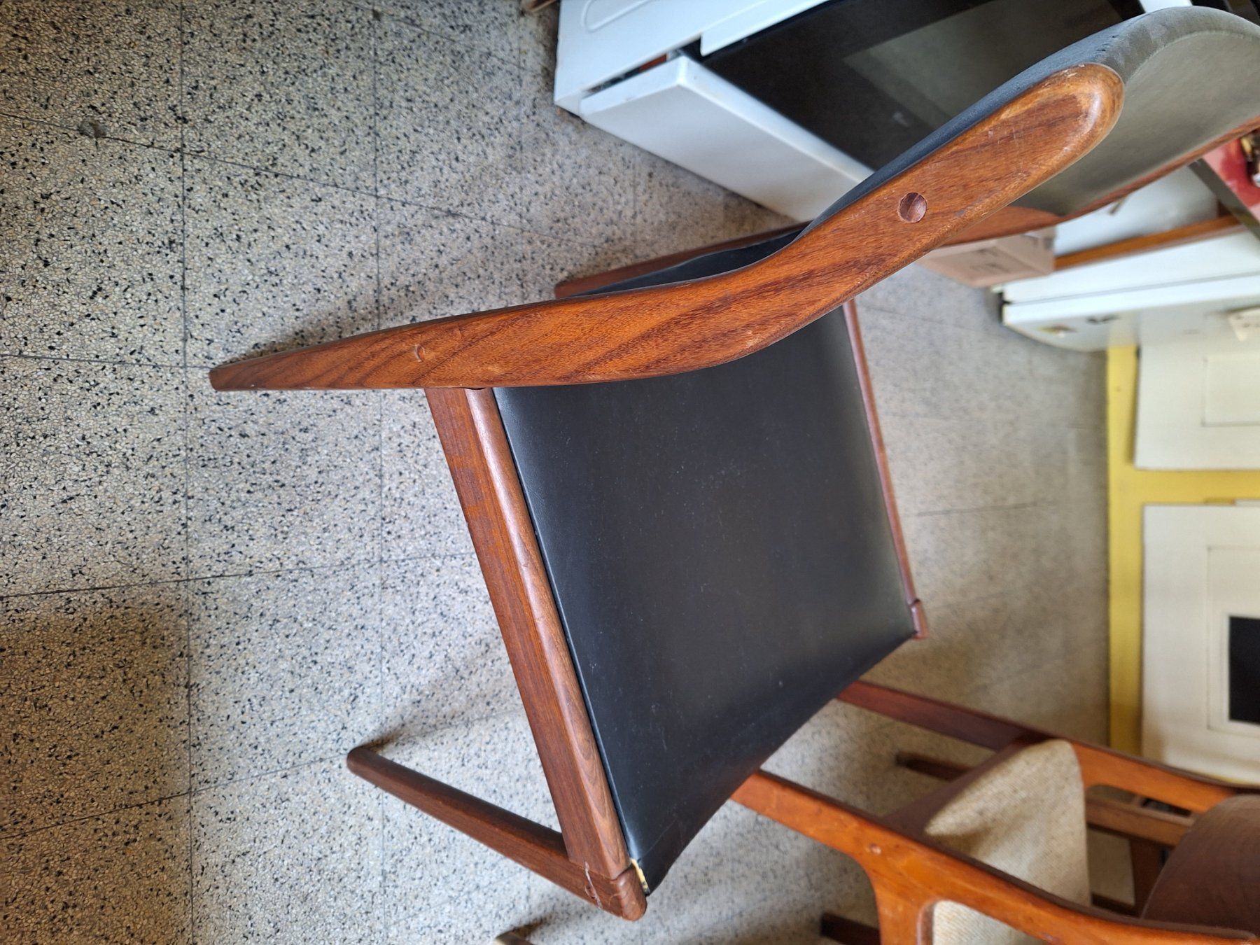 Sedie: 3 chaises vintage design teck etc – Usato da Carouge GE venduto da lorelore1964 1
