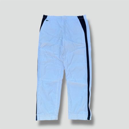 Lacoste vintage white track pants streetwear trainer hose