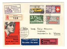 Flugbrief mit Musstermesse Vignette !!