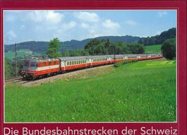 Die Bundesbahnstrecken der Schweiz.