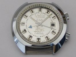 AS 1568, 1931. Alarm Gehäuse Velis mit ZB & Zeiger. NOS, SM