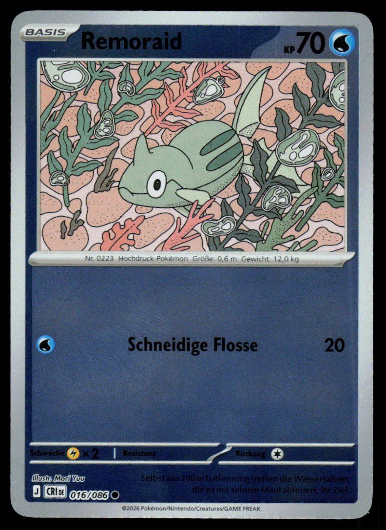 Pokémon Carte collezionabili: Pokemon Remoraid 016/086 – Usato da Herisau venduto da Pokemon2025
