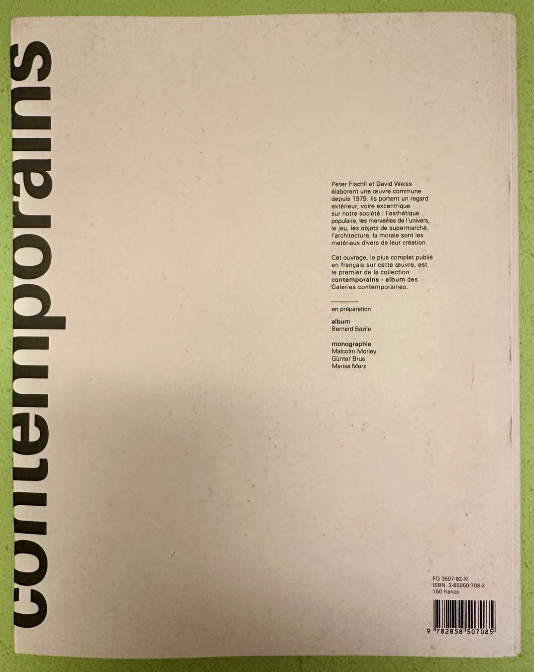 Libri: Peter Fischli, David Weiss. Katalog Centre Pompidou 1992 – Usato da Zürich venduto da allp 9