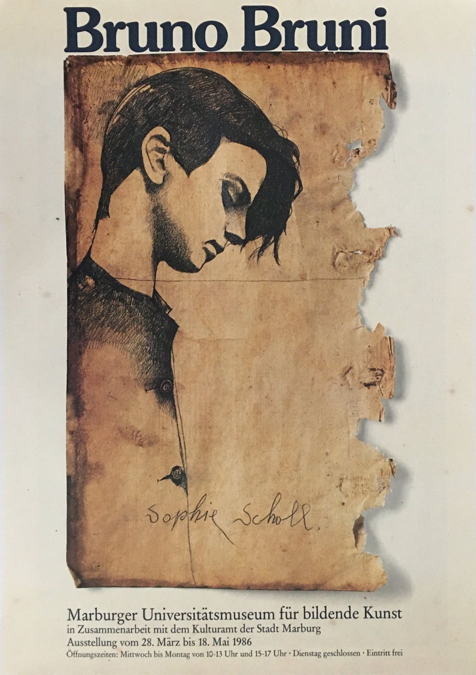 Grafica & Litografie: Bruno Bruni  "Sophie Scholl"    Farboffsetlithographie – Usato da Nennigkofen venduto da Schamane75