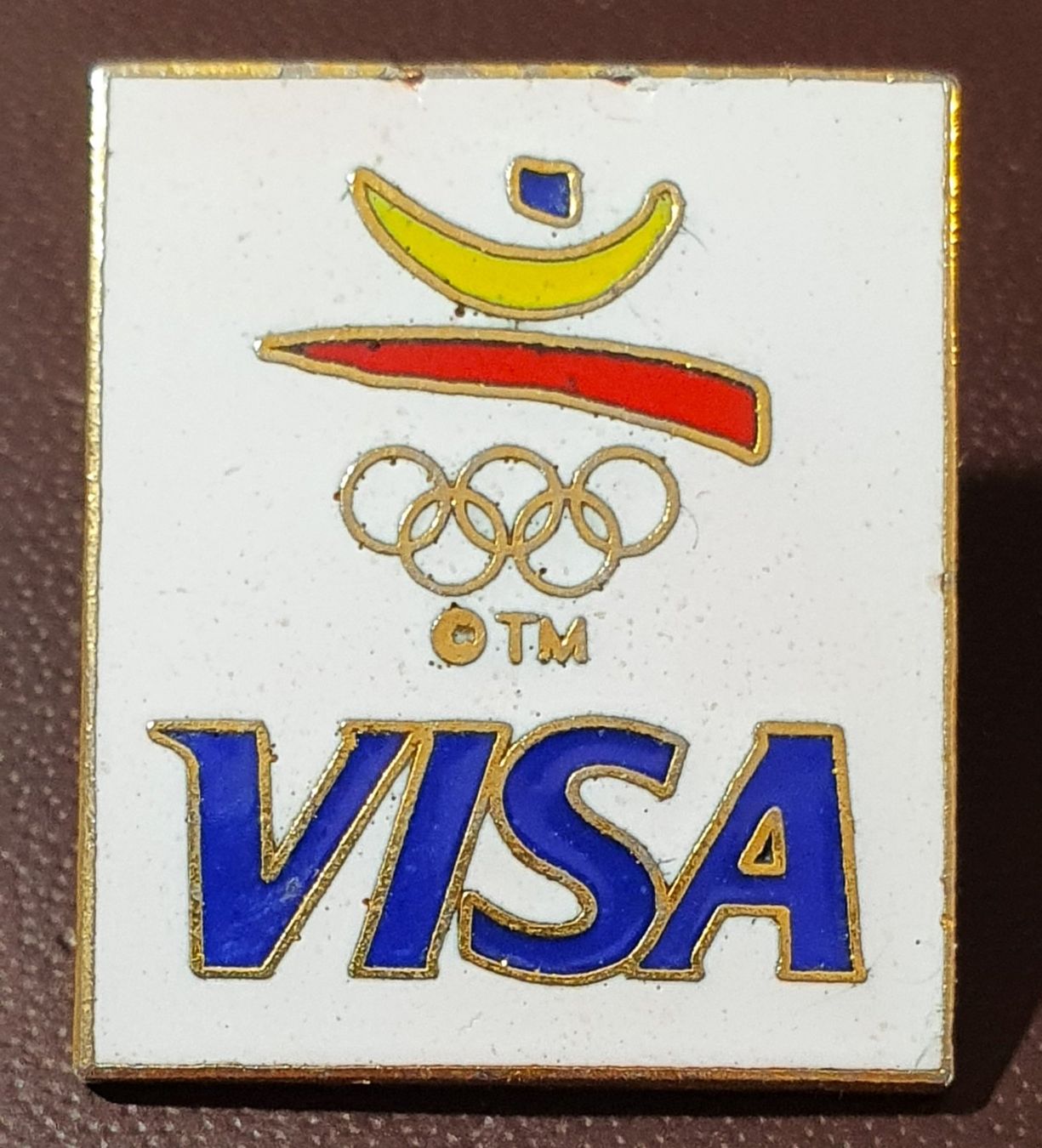 Plaketten & Abzeichen: S207 - Pin Olympiade Barcelona 1992   VISA – Gebraucht aus Reinach BL von Boston-Verkauf