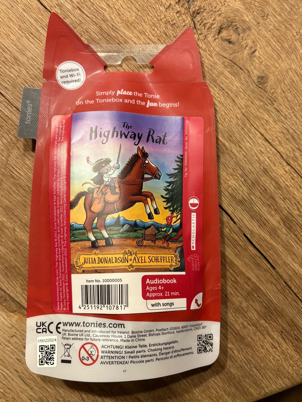 Tonies Figuren: Tonie Räuber Ratte in Englisch – Neu und originalverpackt aus Obersaxen von Bob-omb 1