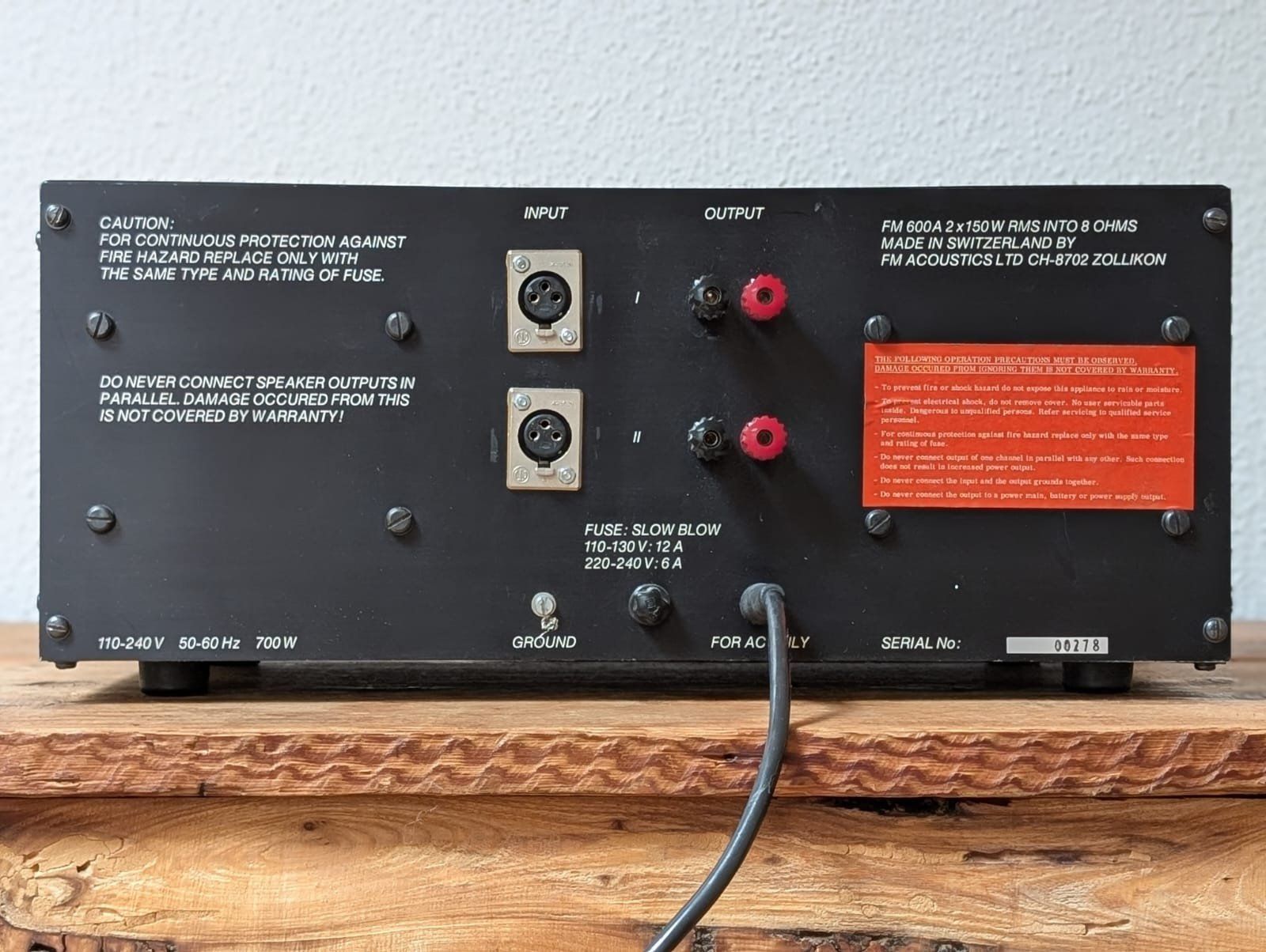 Amplificatori: FM Acoustics FM 600A Werksrevidiert – Usato da Degersheim venduto da hau_wc6b 1