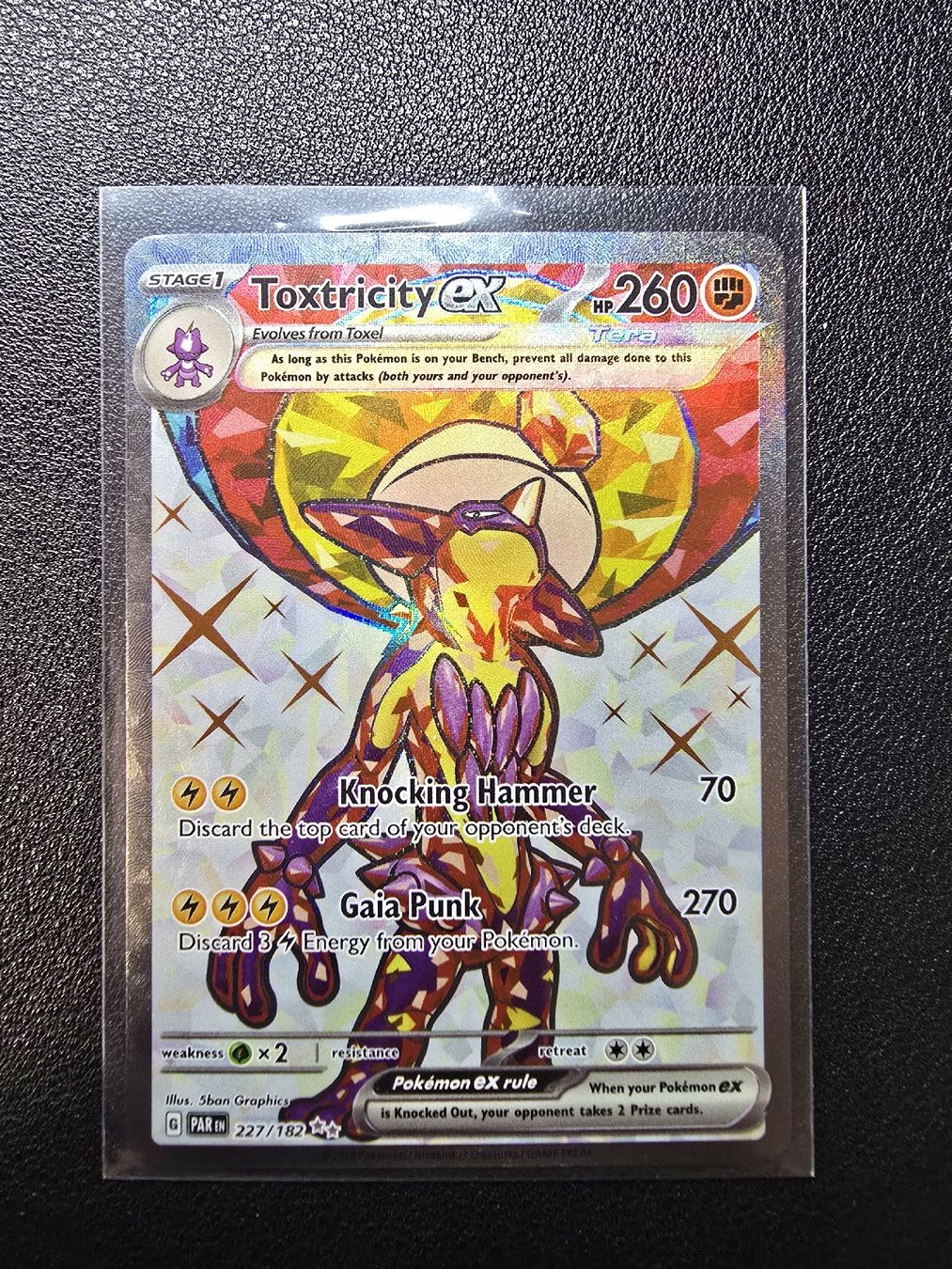 Pokémon Carte collezionabili: Toxtricity Ex 227/182 – Usato da Sementina venduto da Pplat1num