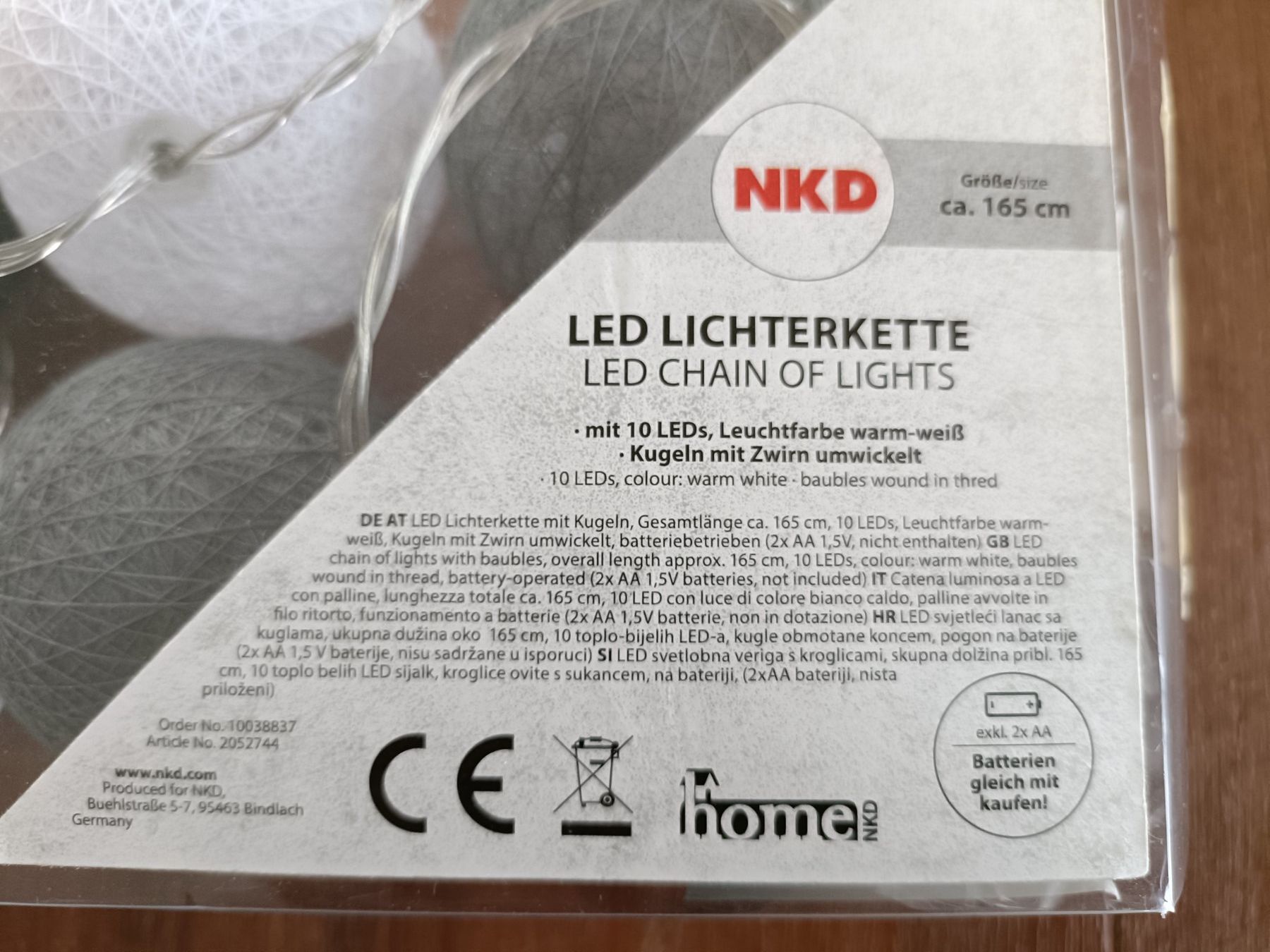 Ghirlande e barre luminose: NKD LED Lichterkette warm/weiss – Usato da Niederwil AG venduto da Eksternenberg 1