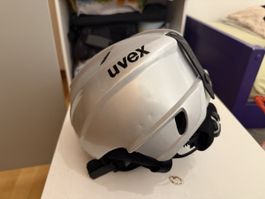 Uvex Skihelm silber, Grösse M (52-56cm), Top Zustand!