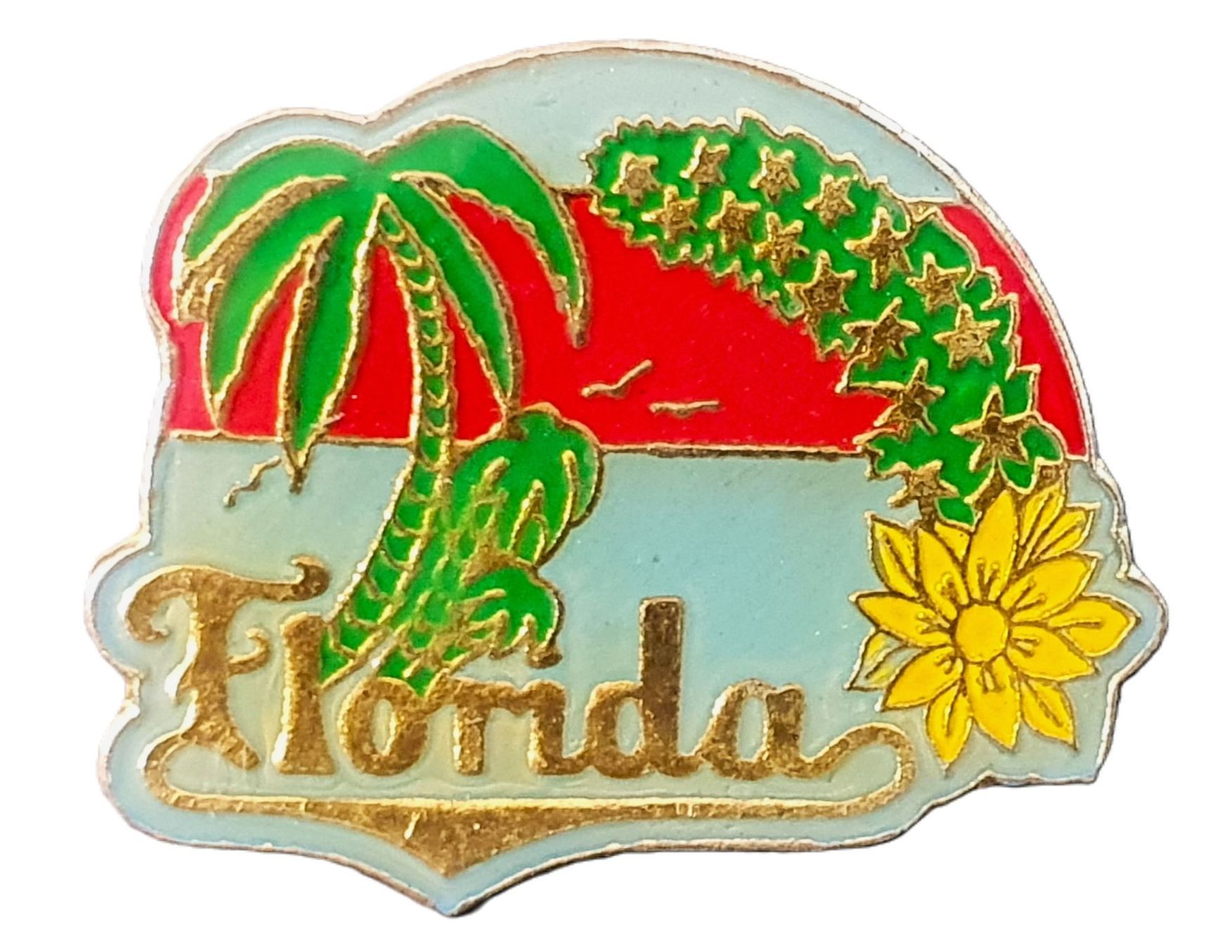 Placchette & Badge: U092 - Pin Florida Palmen Strand – Usato da Reinach BL venduto da Boston-Verkauf