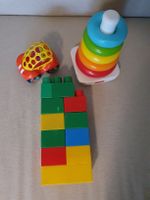 Fisher-Price Stapelturm, abrick Bausteine und Oball Auto Set