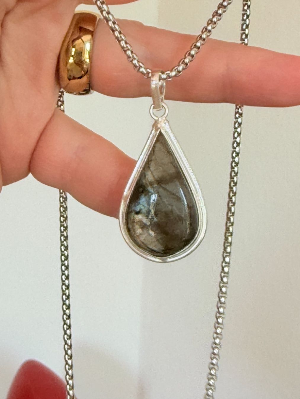 Ketten: Collier Labradorite , forme de goutte ✨... – Neu und originalverpackt aus Genève von AWWA 7