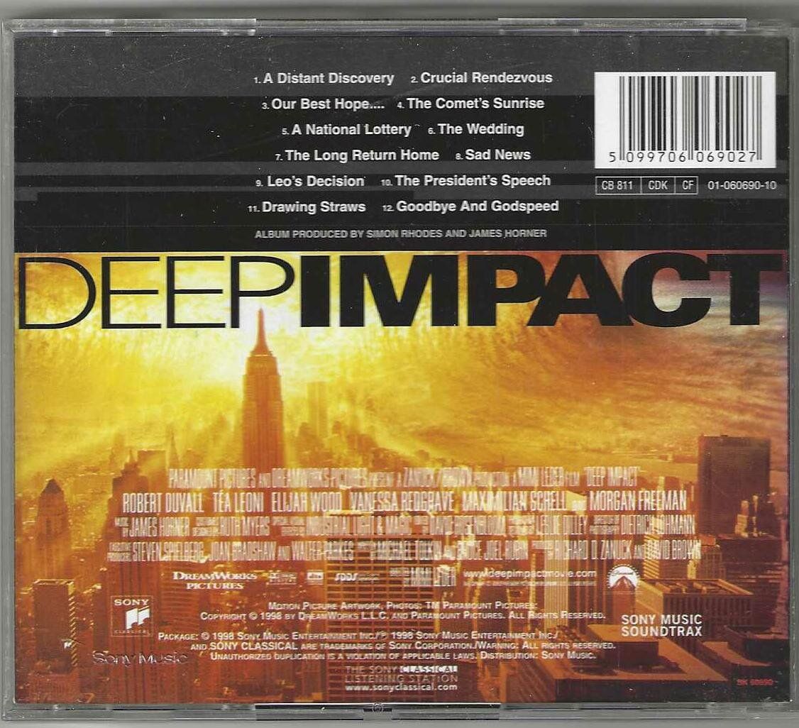 CDs: James Horner - Deep Impact – D'occasion à Genève par CDLPBookS 1