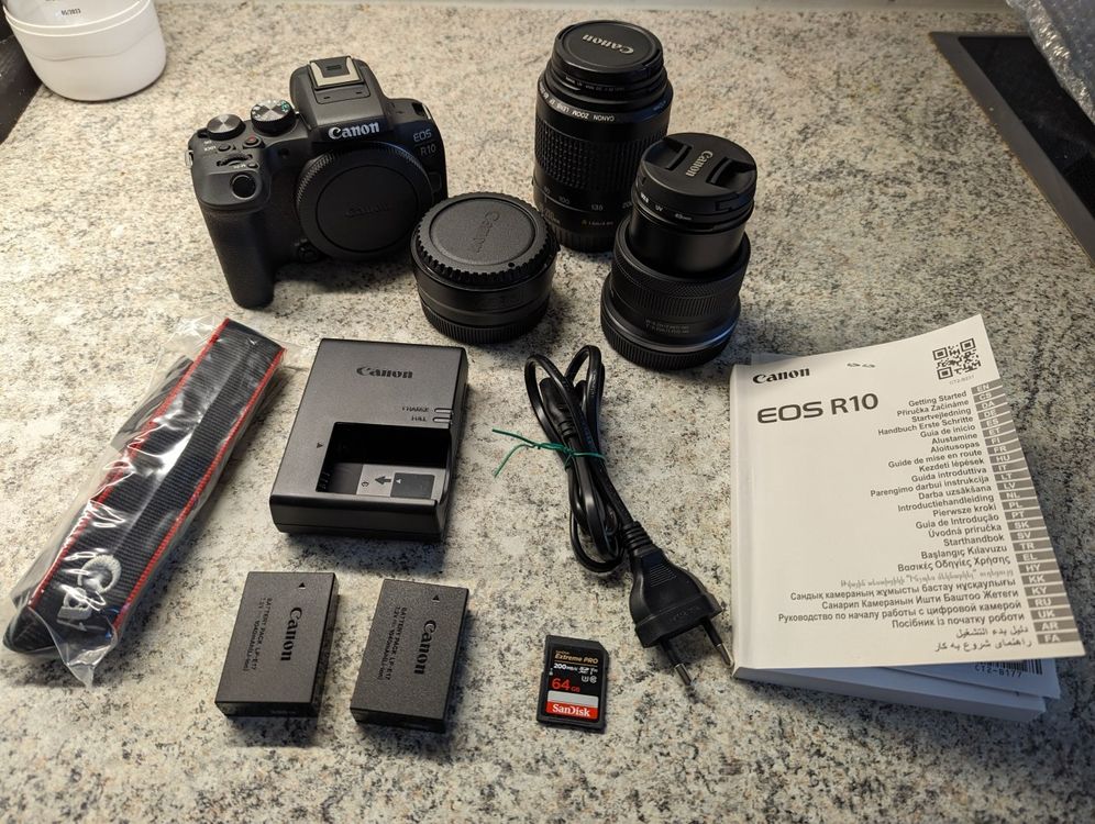 Canon EOS R10-Set, Neuwertig mit Garantie und viel Zubehör (Neu (gemäss ...