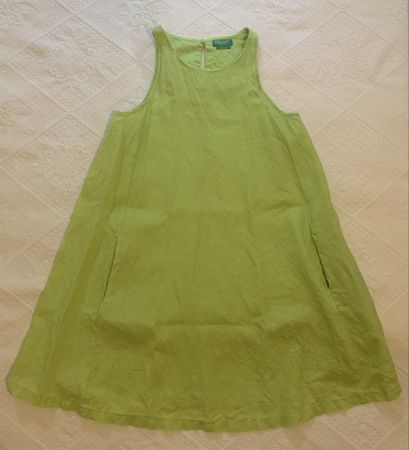 Sommerkleid aus 100% Leinen von Benetton, neu