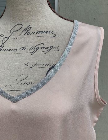 Superbe top sans manche rose satiné GAUDI JEANS t.S