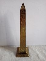 Messing Obelisk mit Gravuren Antik-Look Ägyptisch Verziert