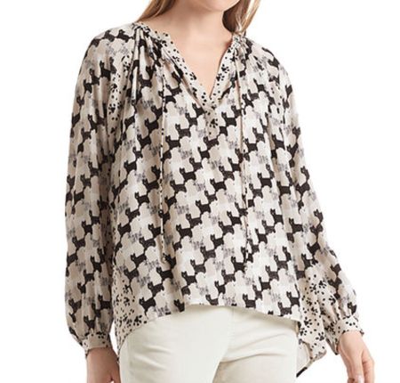 Marccain Bluse mit Hündchen-Print Gr 38