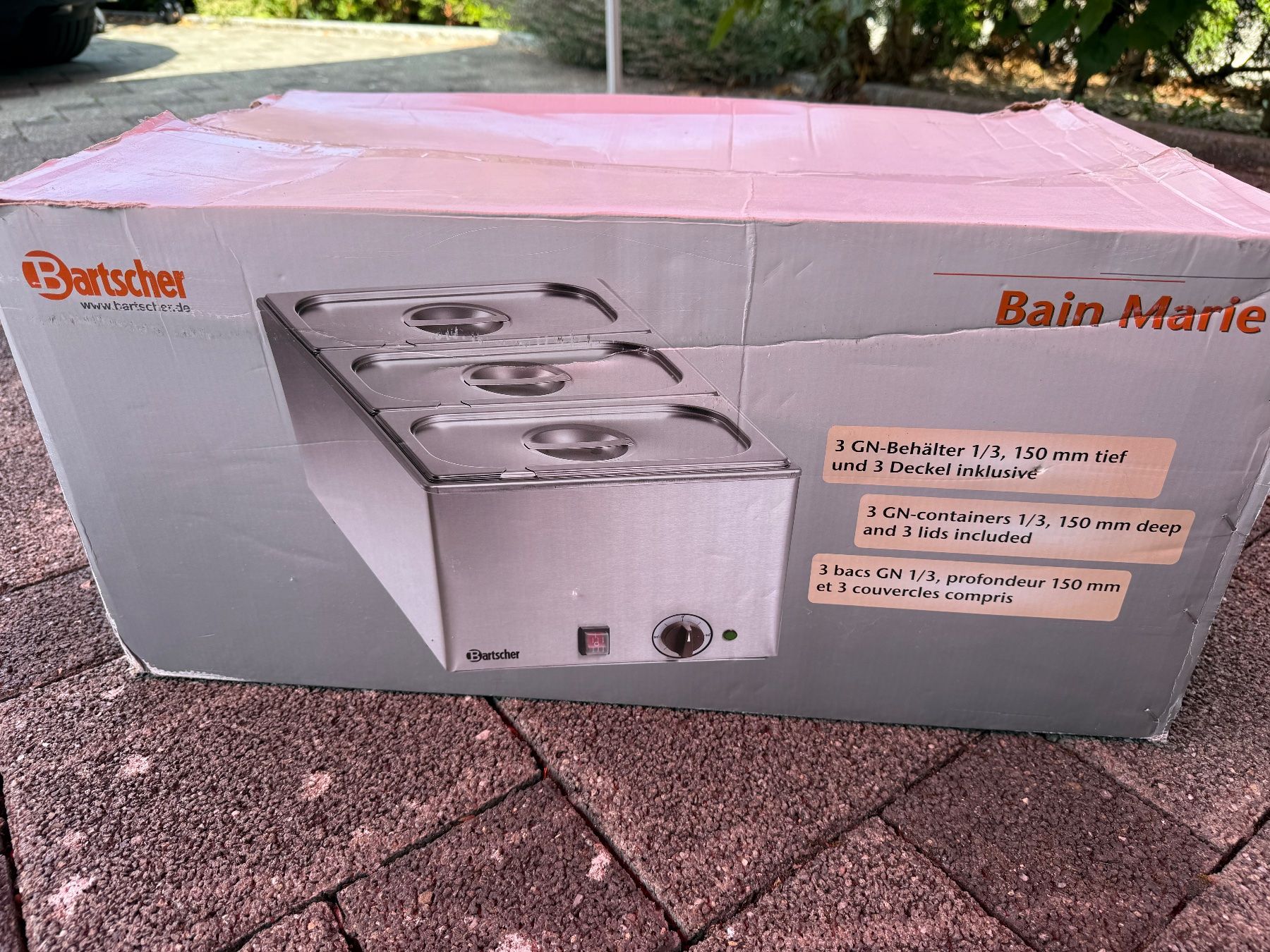 Allestimento di negozi e stand fieristici: Bartscher Bain Marie 3 GN Behälter 1/3 – Usato da Münchwilen TG venduto da DieVierVilas 1