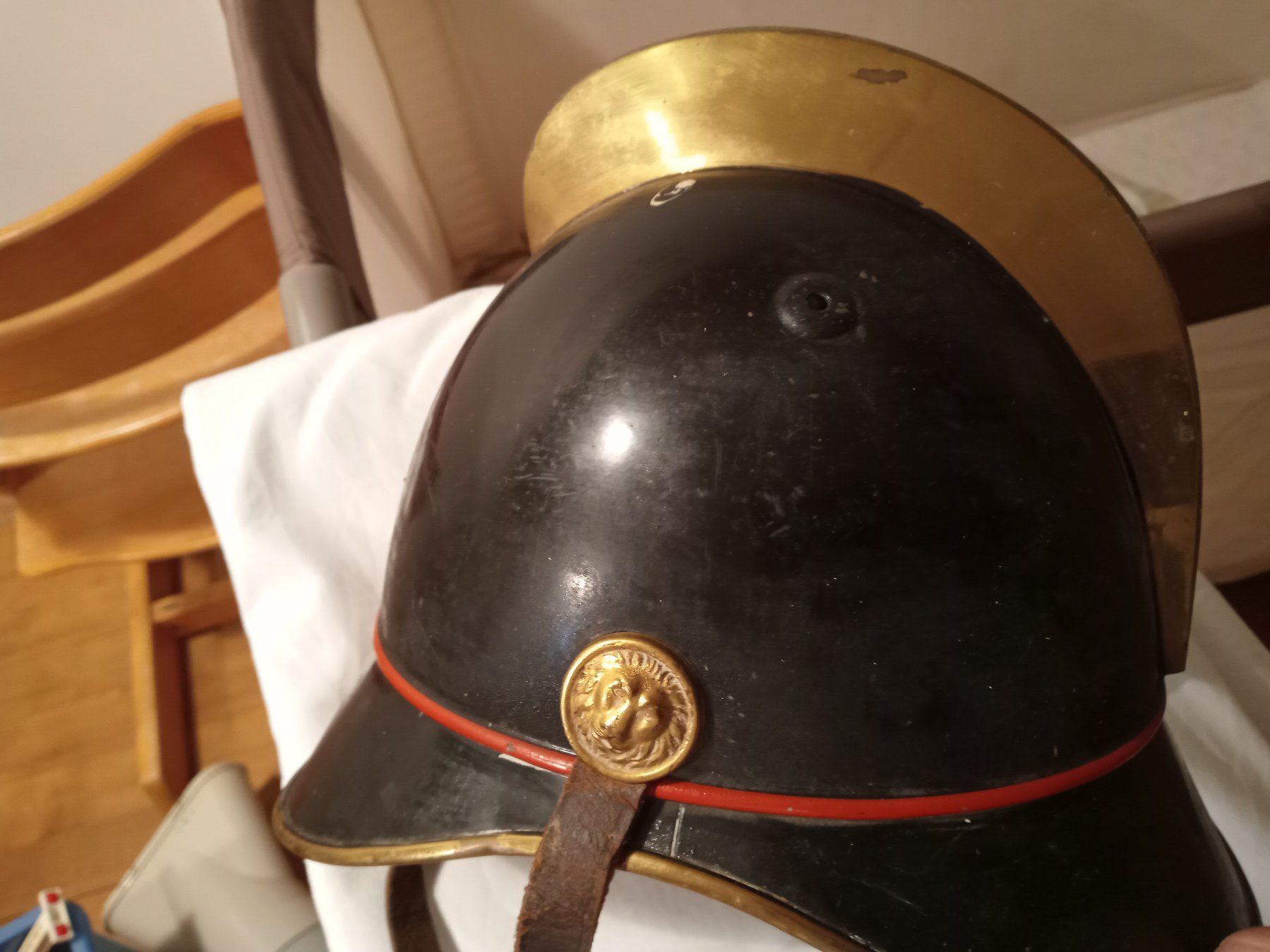 Feuerwehr: Feuerwehrhelm Schweiz  Metall – Gebraucht aus Prez-vers-Siviriez von Monija70 3