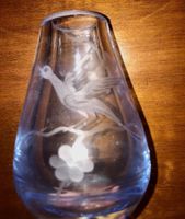 VASE BLEU OISEAU