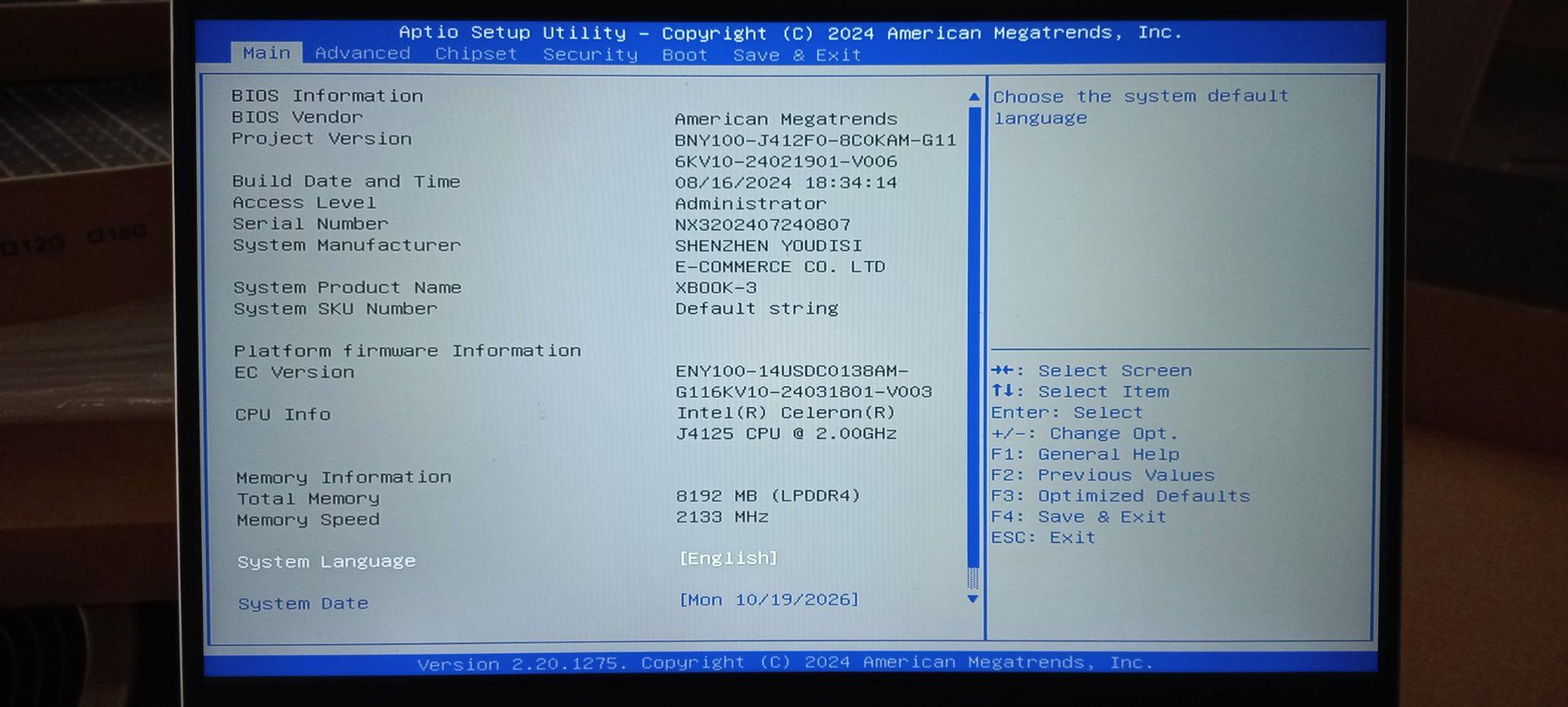 Notebook Windows 11/Linux, modèle XBook-3, 14
