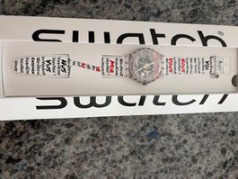 Swatch Uhr "Voi" mit Spruch transparent, neu