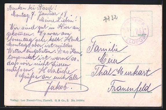 Cartoline postali: Benken, Ortsansicht aus der Vogelschau – Usato da Berlin venduto da bartko-reher 1