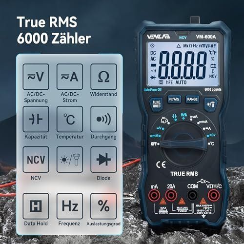 Montres: 6000 Zählungen True RMS Auto-Ranging Digital VENLAB Misst – Neuf avec emballage d'origine à Hundwil par pak_b5sl 3